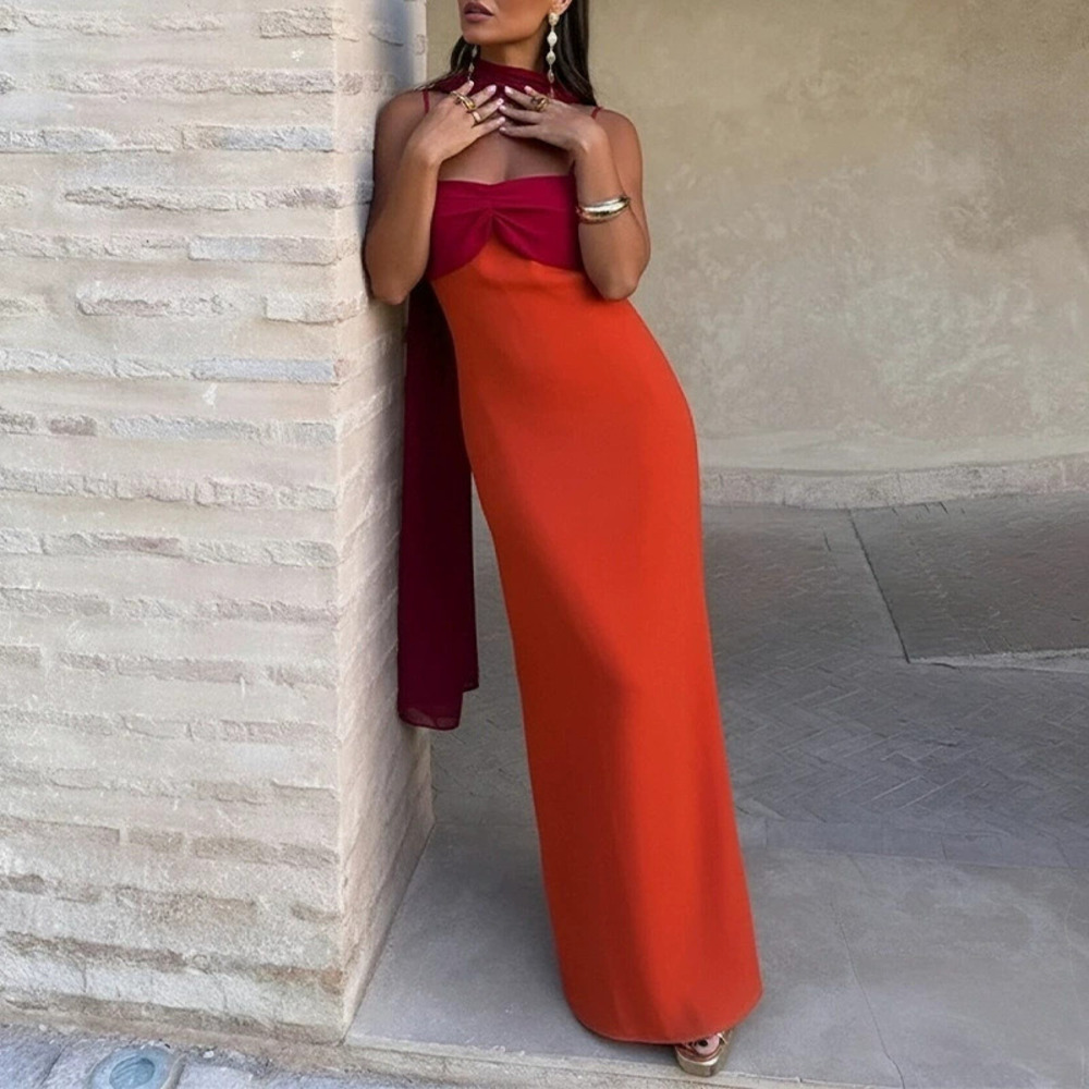 ZARA Elegant Summer Dress with Ribbon Waist Tie
